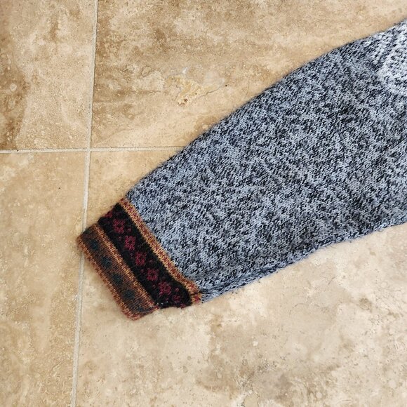 Arte Meche Sweater Peruvian PatternFine Baby Alpaca Knit Aztec Fair Isle M - Picture 9 of 13
